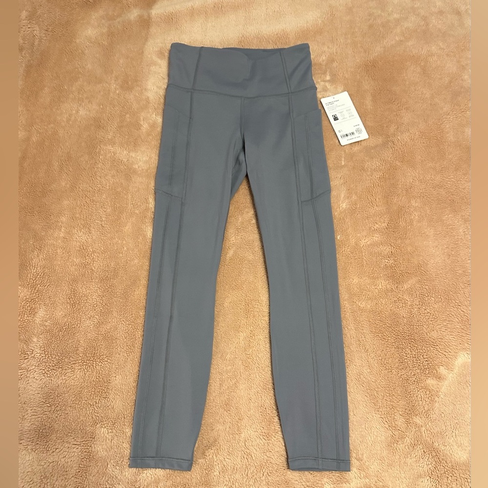Athleta Slate Gray High-Rise Pocket Leggings